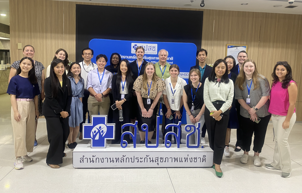 Field course students visit Thai National Health Security Office